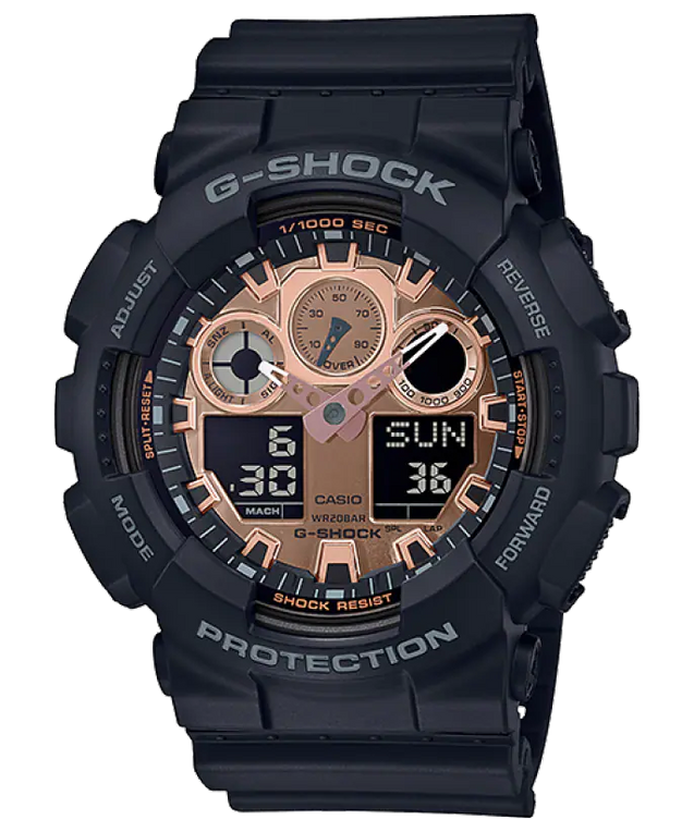 CASIO Mens Analogue-Digital Quartz Watch with Plastic Strap #GA-100MMC-1AER