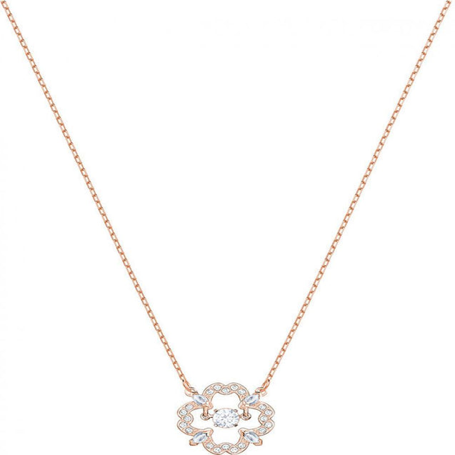 SWAROVSKI Sparkling Dance Rose Gold Plated Necklace #5408437