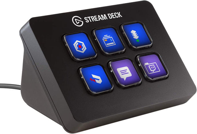Elgato Stream Deck Mini 6 LCD Keys, One-Touch Control side view left