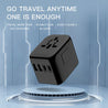 Universal Travel Adapter with 2 Type-A & 2 Type-C cover