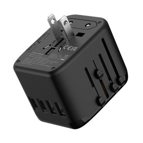 Universal Travel Adapter with 2 Type-A & 2 Type-C plugs