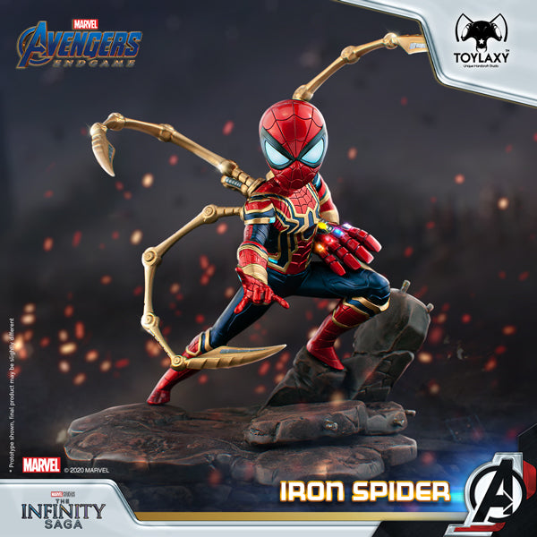 漫威復仇者聯盟：蜘蛛俠--鐵甲蜘蛛特別版正版模型手辦人偶玩具終局之戰版 Marvel's Avengers: Iron Spider Spider Man Official Figure Toy slide show