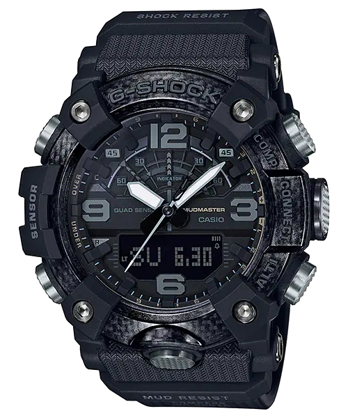 CASIO G-SHOCK Mudmaster Watch with Carbon Core Guard Black Resin Band #GG-B100-1BDR