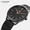 NEW Calvin Klein Minimal PVD Unisex Watches - Black K3M22421