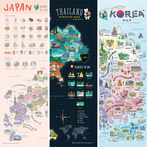 Small Maps Bundle (Korea, Thailand, Japan) - GadgetiCloud