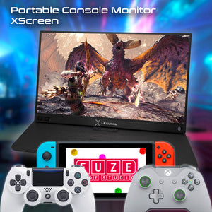 Lexuma Portable Monitor 15.6" Touch 1920x1080 XScreen IPS Ultra Slim Type-C HDMI 1080P Full HD USB Powered - GadgetiCloud