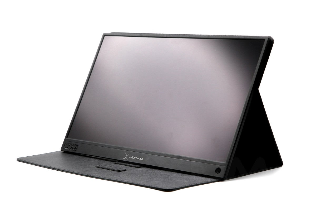 Lexuma Portable Monitor 15.6" Touch 1920x1080 XScreen IPS Ultra Slim Type-C HDMI 1080P Full HD USB Powered - Product Photo Left side