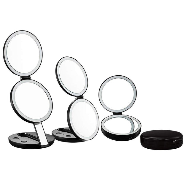LED Lighted Beauty Makeup Mirrors COMBO - GadgetiCloud