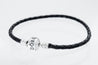 Pandora Moments Black Leather Bracelet #590705CBK-S2 17.5cm