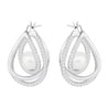 SWAROVSKI Free Pearl Earrings - Rhodium/White #5217718