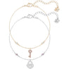 SWAROVSKI Crystal Wishes Lock and Key Bracelet Set #5272251