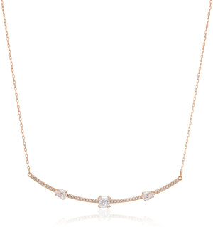 SWAROVSKI gray necklace - Rose Gold #5290962