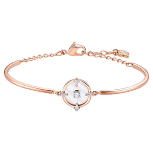 SWAROVSKI North Medium Bangle - White & Rose-gold tone plated #5495771