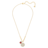 SWAROVSKI Lisabel Coin Necklace - Red & Gold-tone plated #5498808