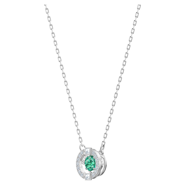 SWAROVSKI Sparkling Dance Necklace & Earring Set - Green #5516965
