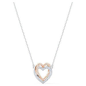 SWAROVSKI Infinity Entwined Heart Necklace - White #5518868