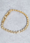SWAROVSKI Tennis Gold & Clear Crystal Bracelet #992889