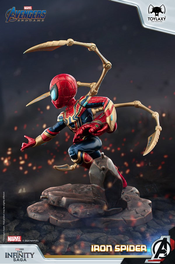 漫威復仇者聯盟：蜘蛛俠--鐵甲蜘蛛特別版正版模型手辦人偶玩具終局之戰版 Marvel's Avengers: Iron Spider spider man Figure Toy back side