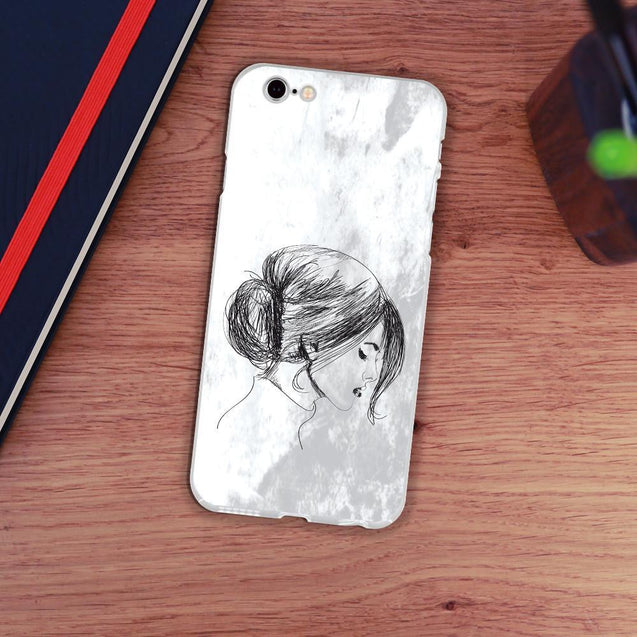 iPhone Case - Sketch of Chinese Woman - GadgetiCloud