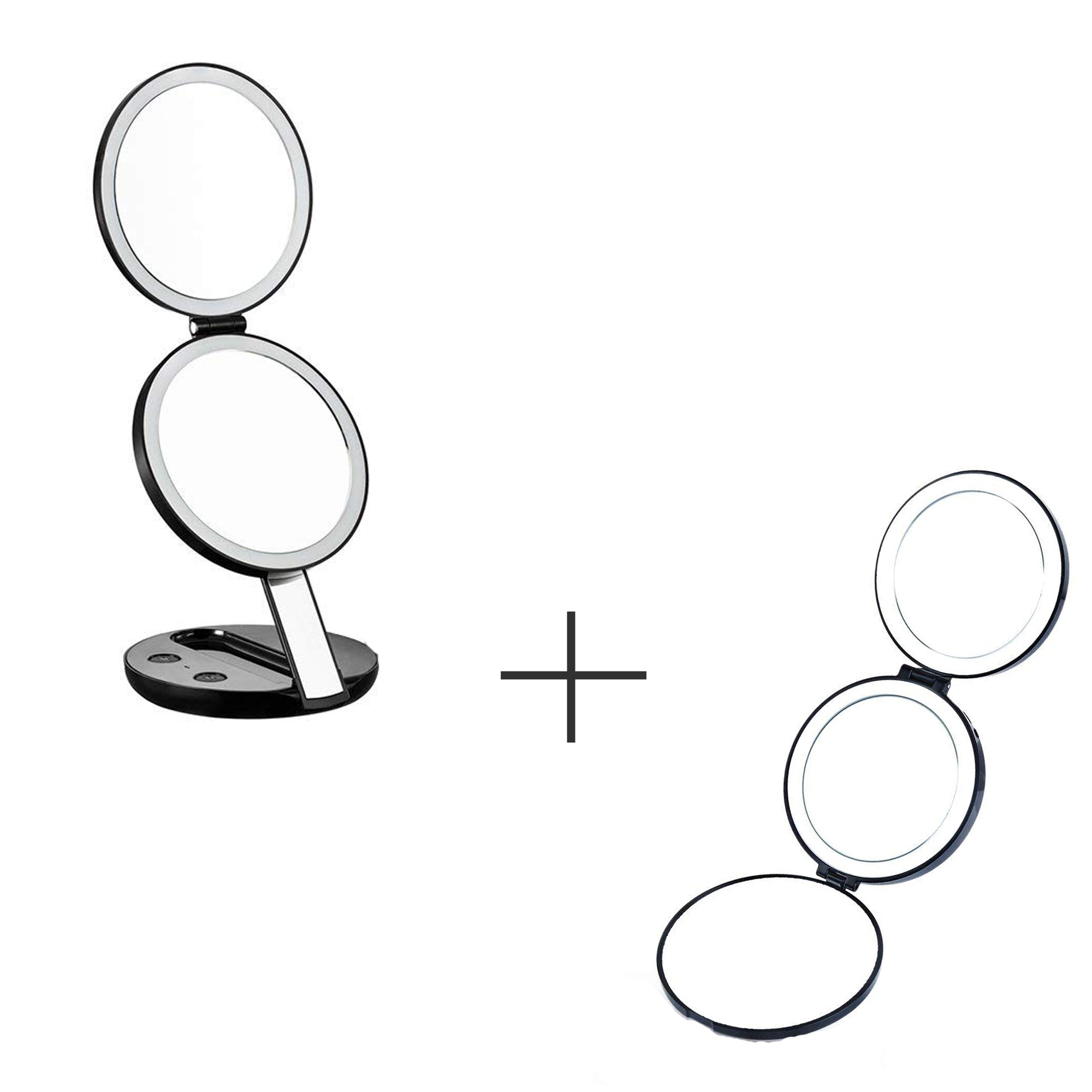 LED Lighted Beauty Makeup Mirrors COMBO - GadgetiCloud