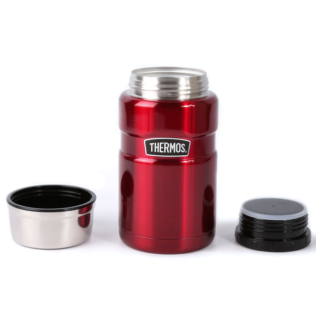 Thermos SK3020 Series Stainless Steel Food Jar 710mL (Cranberry Red) Without Spoon Front view